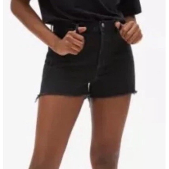 EVERLANE The Cheeky Jean Short Size 26‎ BlackDenim Casual Minimalist Modern - Picture 2 of 7